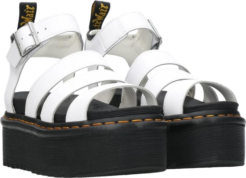 Dr Martens Blaire Softy T Multi Strap Platform Sandals Dr. Martens Wit Dames