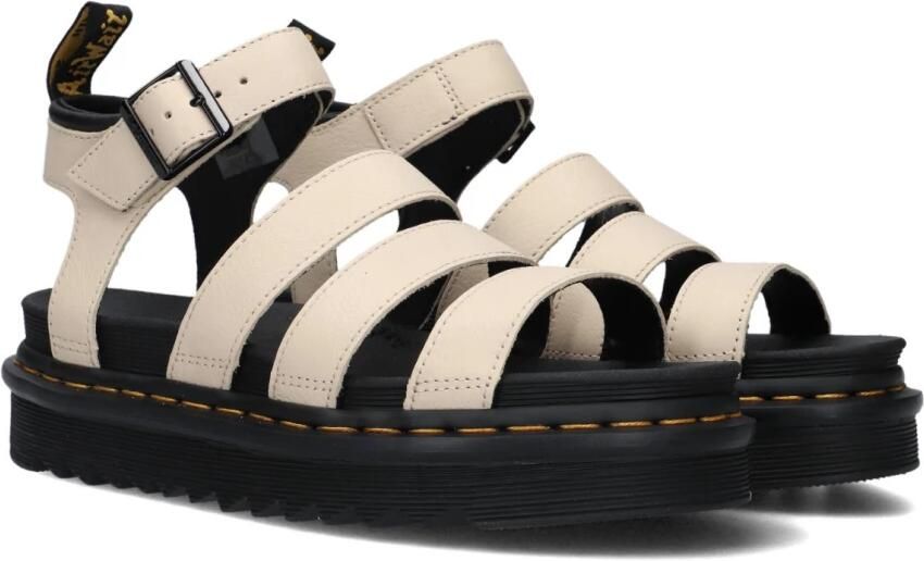 Dr. Martens Beige Sandaal van Textuurleer met Verstelbare Enkelband Beige Dames - Foto 17