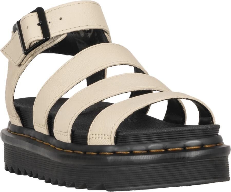 Dr. Martens Beige Sandaal van Textuurleer met Verstelbare Enkelband Beige Dames - Foto 5