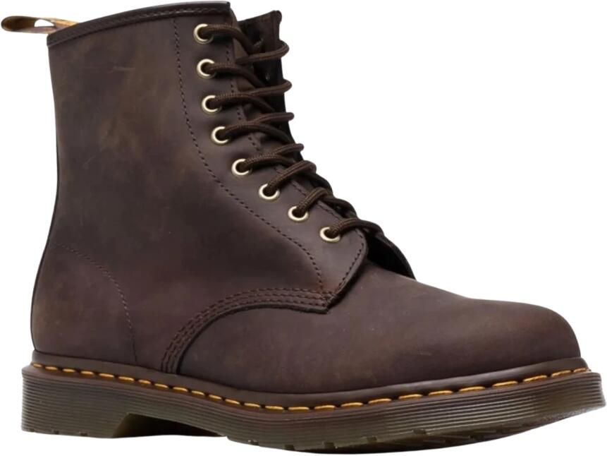 Dr Martens Dr. Martens 1460 J Gaucho Wildhorse Lamper leren veterboots donkerbruin - Foto 6