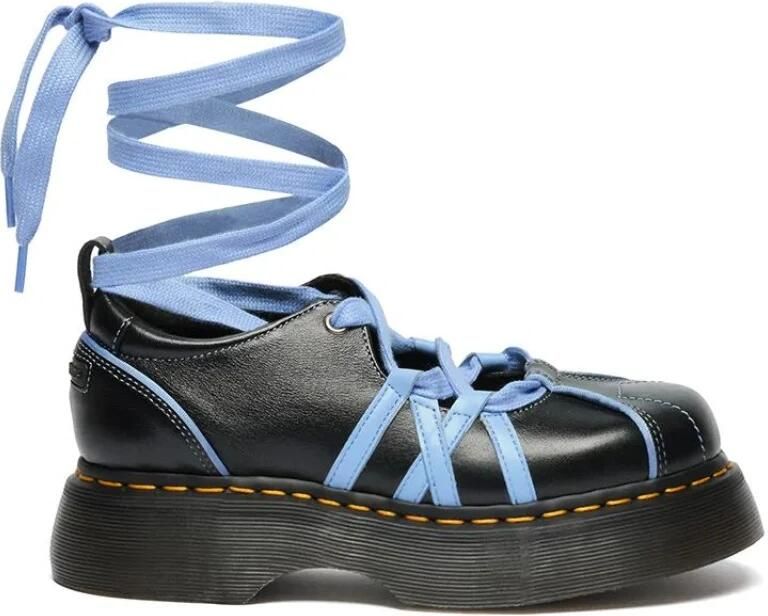 Dr. Martens Ballerina met riempjes 'Buzz' zwart
