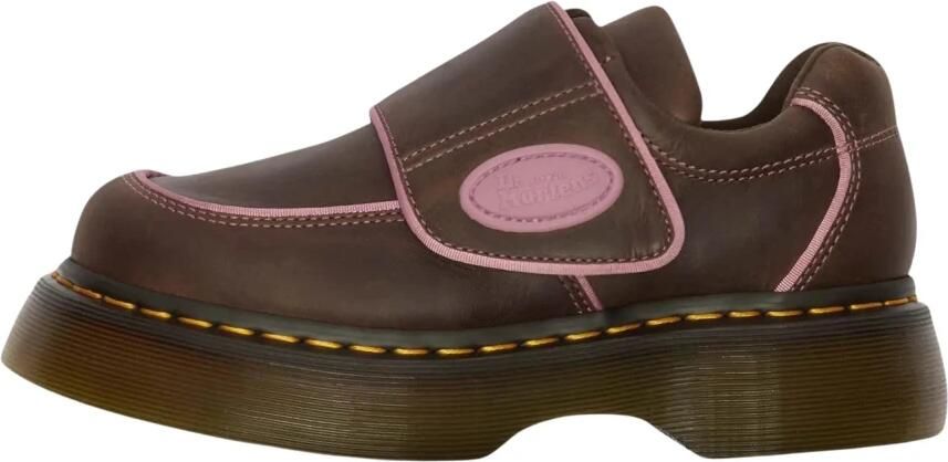 Dr. Martens Veterschoen 'Buzz' donkerbruin pitaja roze