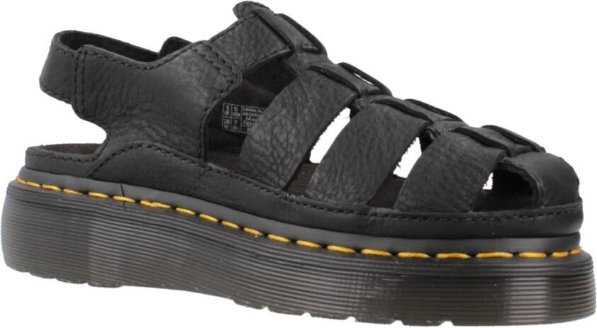 Dr. Martens Platte Sandalen in Rood Black Dames