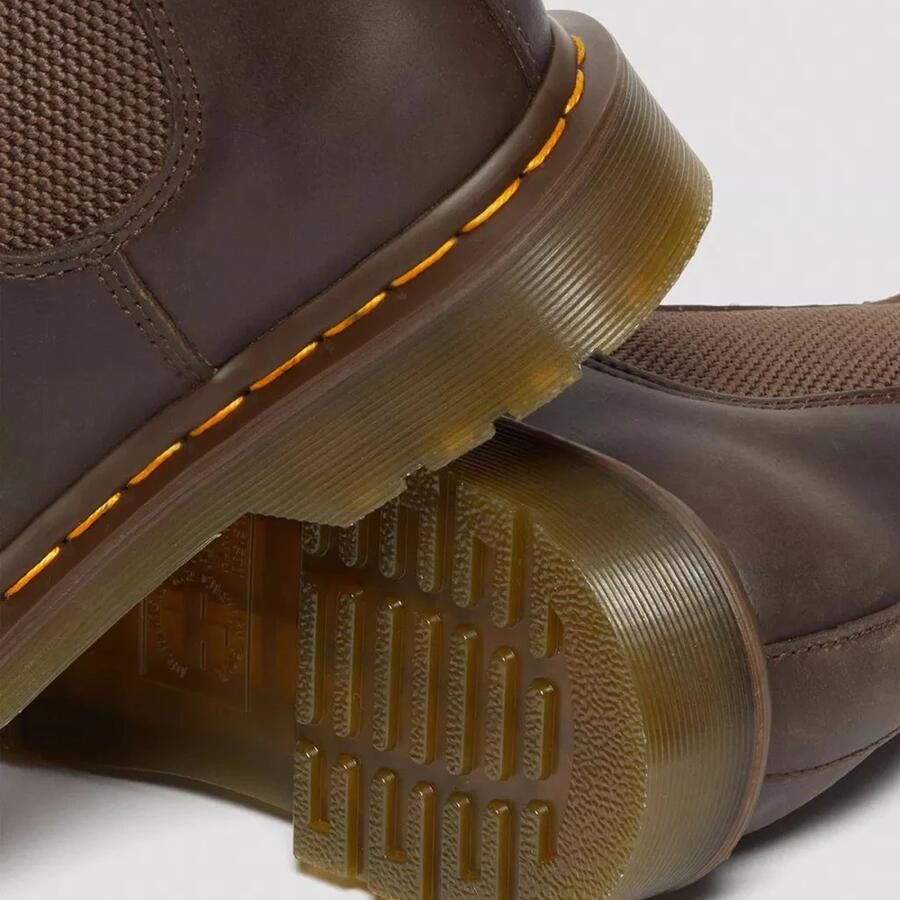 Dr. Martens Authentieke leren laarzen met een kenmerkende stijl en comfort Brown - Foto 10