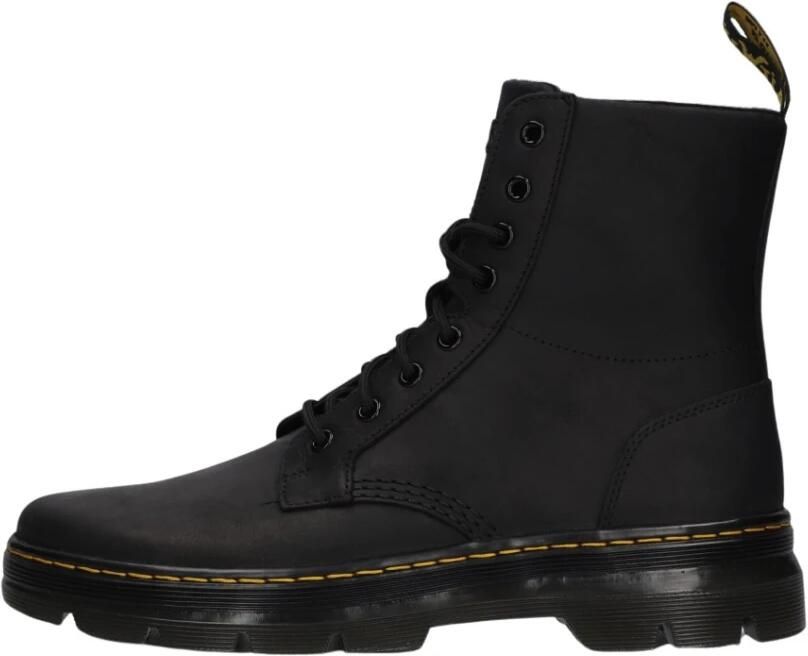 Dr. Martens Zwarte Leren Combs Laarzen Black Dames - Foto 6