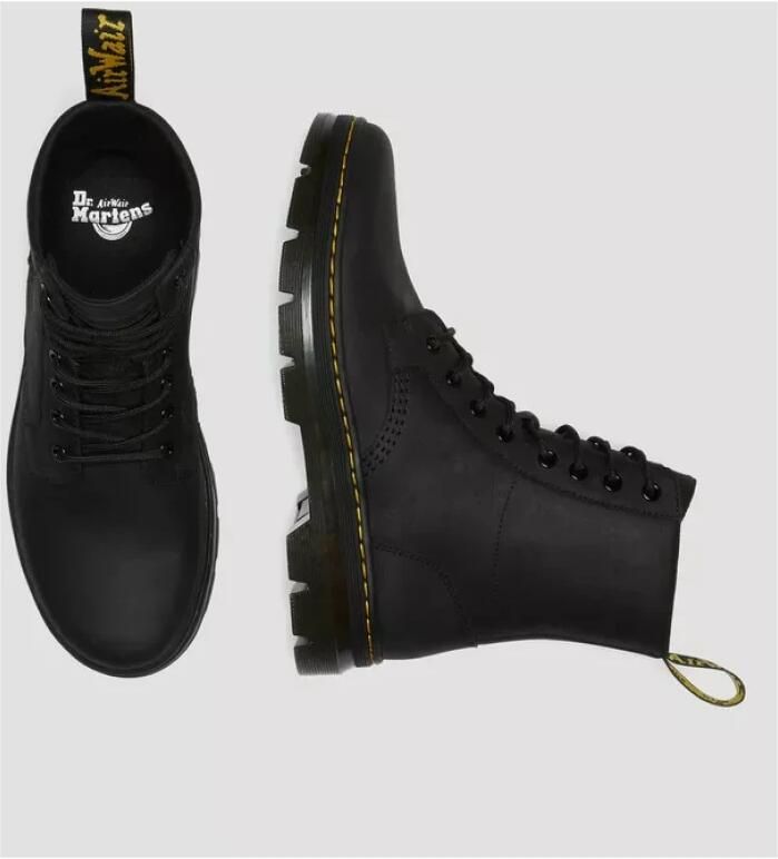 Dr. Martens Zwarte Leren Combs Laarzen Black Dames - Foto 7