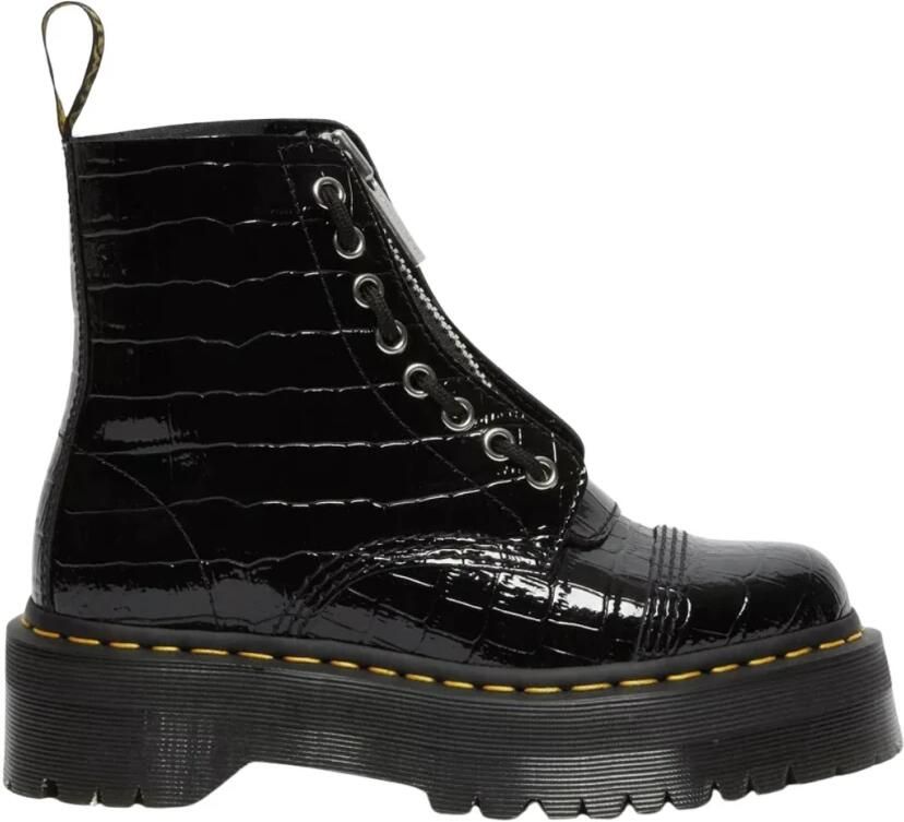 Dr. Martens Croc Patent Leren Platform Laarzen - Foto 2