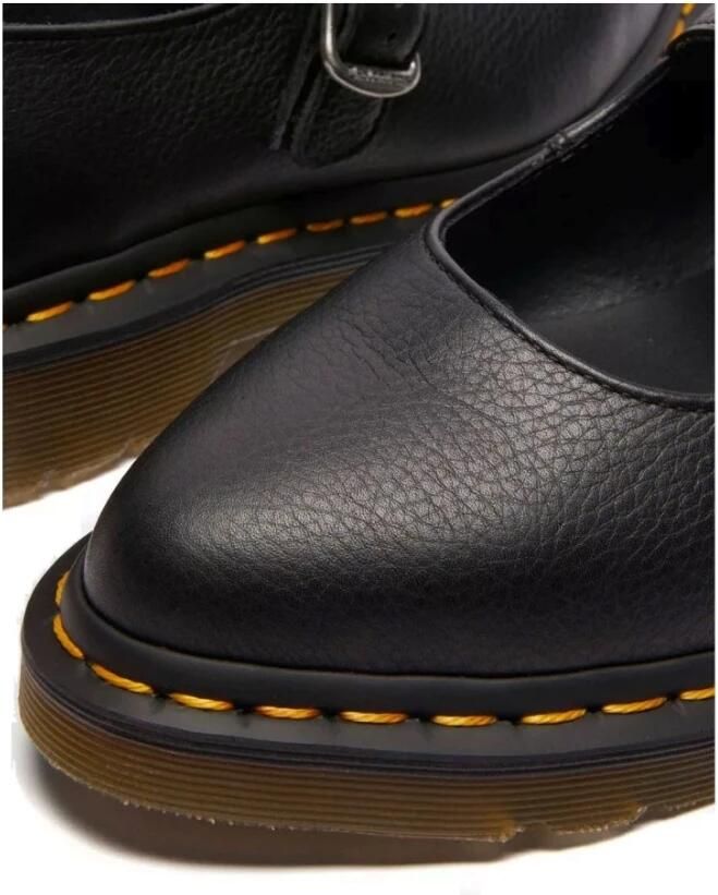 Dr. Martens Elphie Mary Jane leren ballerina's Black Virginia - Foto 8