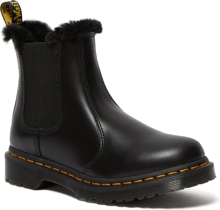 Dr. Martens Dames Leren Laarzen Zwart Leonore Black Dames