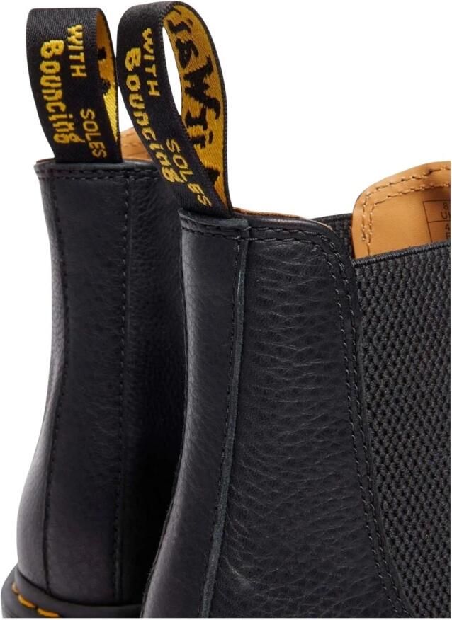 Dr. Martens Zwarte leren enkellaarzen met elastische sluiting Black Heren - Foto 8