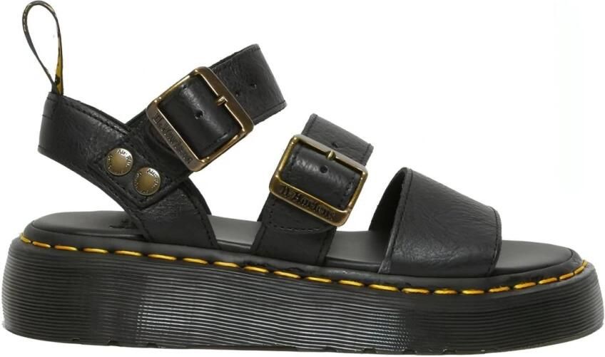 Dr. Martens Gryphon Quad Pisa Platte Sandalen Black Dames