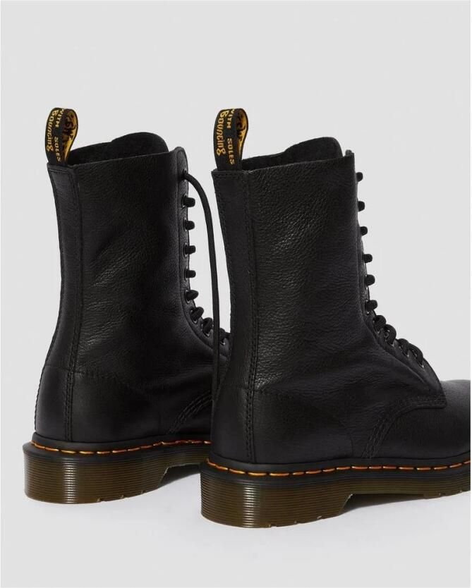 Dr. Martens 1490 BLACK VIRGINIA Volwassenen VeterlaarzenHalf-hoge schoenen Zwart - Foto 10