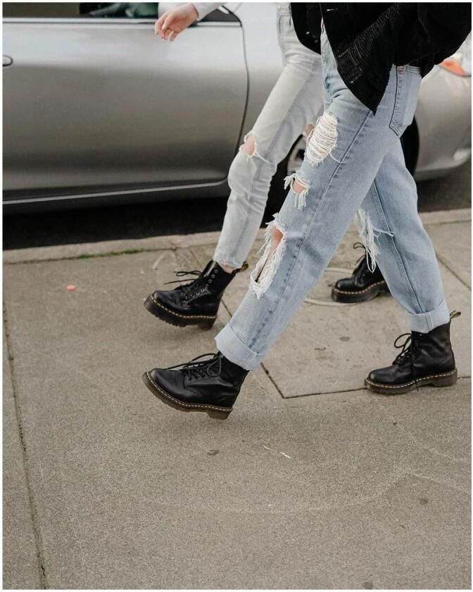 Dr. Martens 1490 BLACK VIRGINIA Volwassenen VeterlaarzenHalf-hoge schoenen Zwart - Foto 8