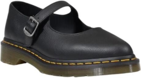 Dr. Martens Elphie Mary Jane leren ballerina's Black Virginia