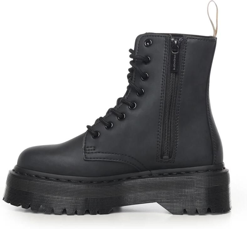 Dr. Martens Eco-leren ritslaarzen zwarte platformszool Black Dames - Foto 4