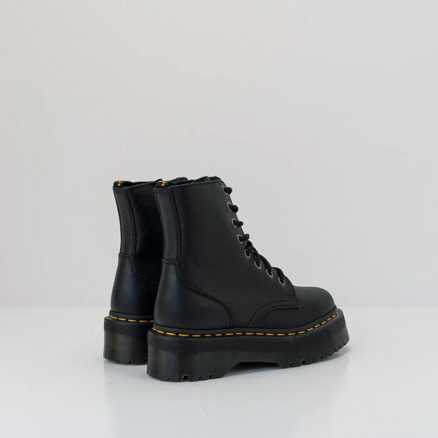 Dr. Martens Zwarte veterschoenen met hoge platform voor moedige vrouwen Black Dames - Foto 4