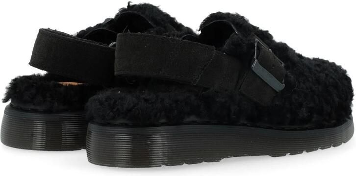 Dr. Martens Jorge II Suède & Borg Black Dames Instappers - Foto 5