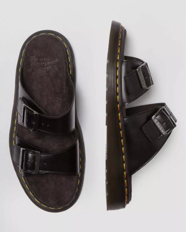 Dr. Martens JORGE~II~MUTED~OLIVE~~~~~~~~~~ Heren slippers Zwart - Foto 6