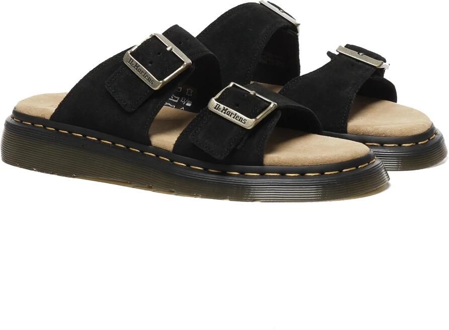 Dr. Martens Zwarte Platte Sandalen met Gespdetail - Foto 3