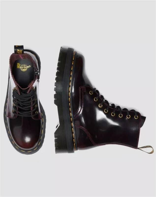 Dr. Martens Jadon Cherry Red Arcadia Unisex Veterboots Rood - Foto 6