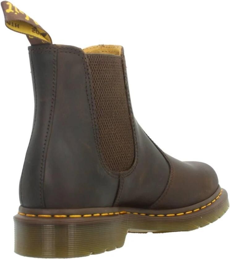 Dr. Martens Authentieke leren laarzen met een kenmerkende stijl en comfort Brown - Foto 6