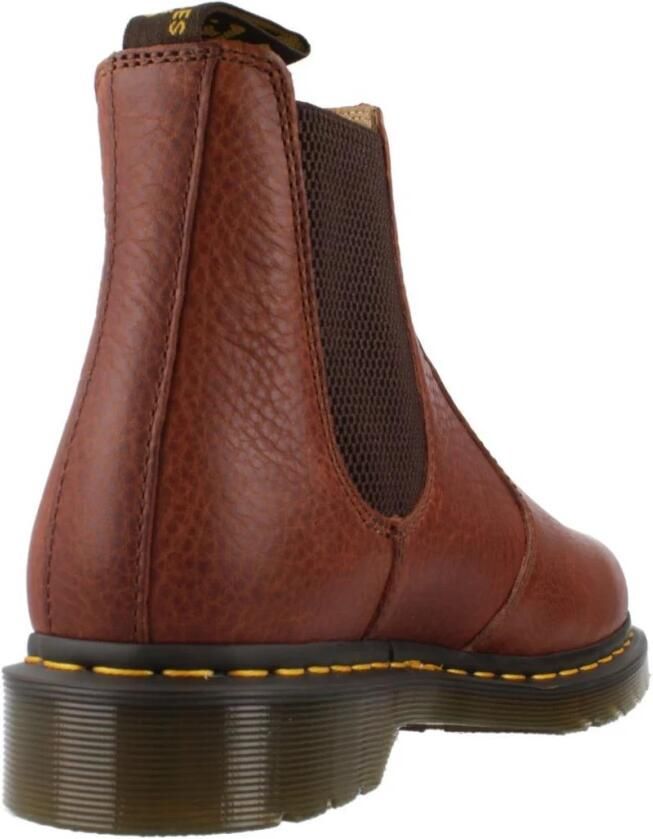 Dr. Martens Bruine Leren Chelsea Laarzen met Tech Stof Brown Heren - Foto 2