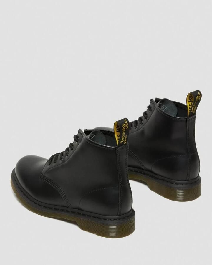 Dr. Martens Zwarte leren gevechtslaars met ritszak en 6 cm platform Black Dames - Foto 3
