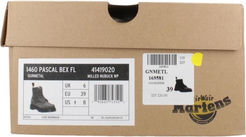 Dr. Martens Dr Martens 1460 Pascal Bex Fl Laarzen Grijs Vrouw - Foto 3