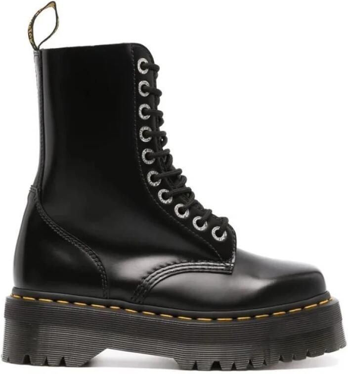 Dr. Martens Laarzen 31147001 1490QUAD SQUARED-POLISHED SMOOTH BLACK - Foto 3