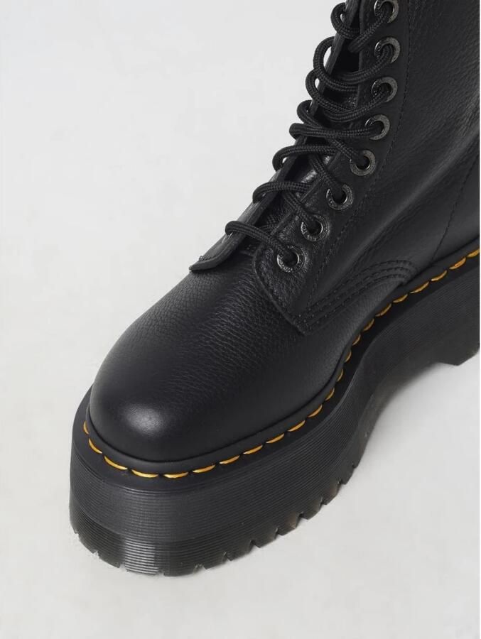 Dr. Martens Zwarte veterschoenen met hoge platform voor moedige vrouwen Black Dames - Foto 7