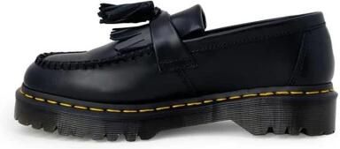 Dr. Martens Zwarte leren platte schoenen met kwastdetail Black - Foto 3