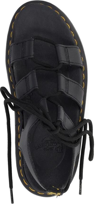 Dr. Martens Minimalistische leren sandalen met unieke veters en lichtgewicht EVA-zool Zwart Dames - Foto 10