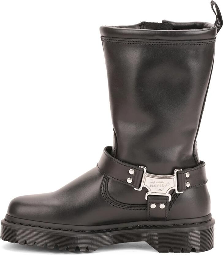 Dr. Martens Anistone Hi leren bikerboots zwart - Foto 3
