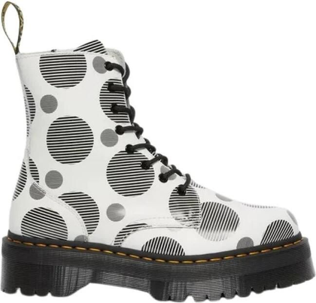 Dr Martens Jadon Polka Dot Smooth Leather Platform Boots - Foto 4