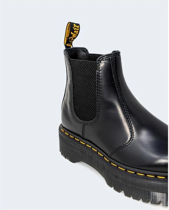 Dr. Martens Klassieke Chelsea-laarzen van glad leer met gele stiksels en AirWair-logo Black - Foto 18