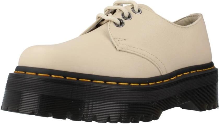 Dr. Martens Veterschoenen Vrouwen 1461 Quad II Beige Dames