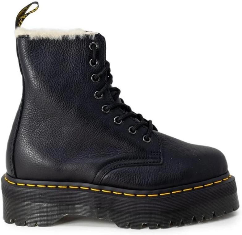 Dr Martens Jadon Faux Fur Lined Platform Boots Dr. Martens Zwart