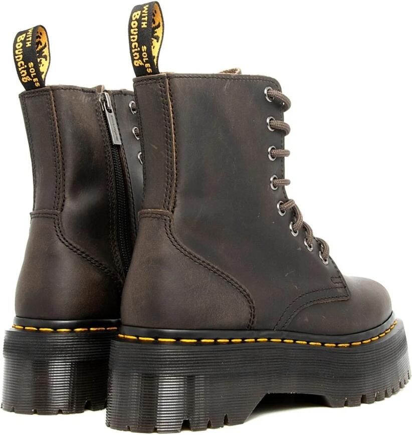 Dr. Martens Jadon Charcoal Grey Burnished Waxy Pull Up Wp Laars grijs Dames - Foto 2