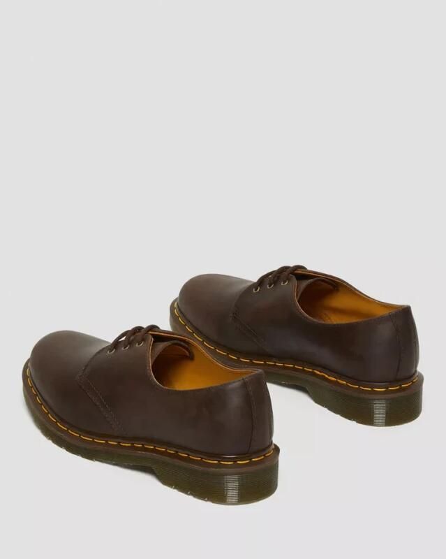 Dr. Martens Crazy Horse Leren Oxford Schoenen Donkerbruin Brown - Foto 4