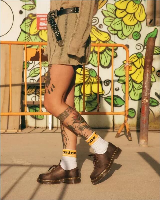 Dr. Martens Crazy Horse Leren Oxford Schoenen Donkerbruin Brown