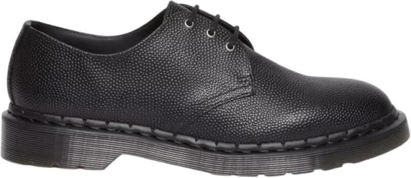Dr. Martens Zwarte Leren Lage Veterschoenen Black Heren - Foto 3