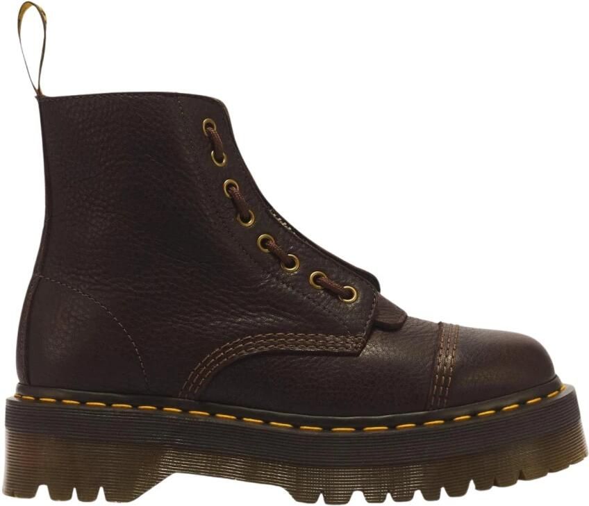 Dr. Martens slaarzen met veters donkerbruin