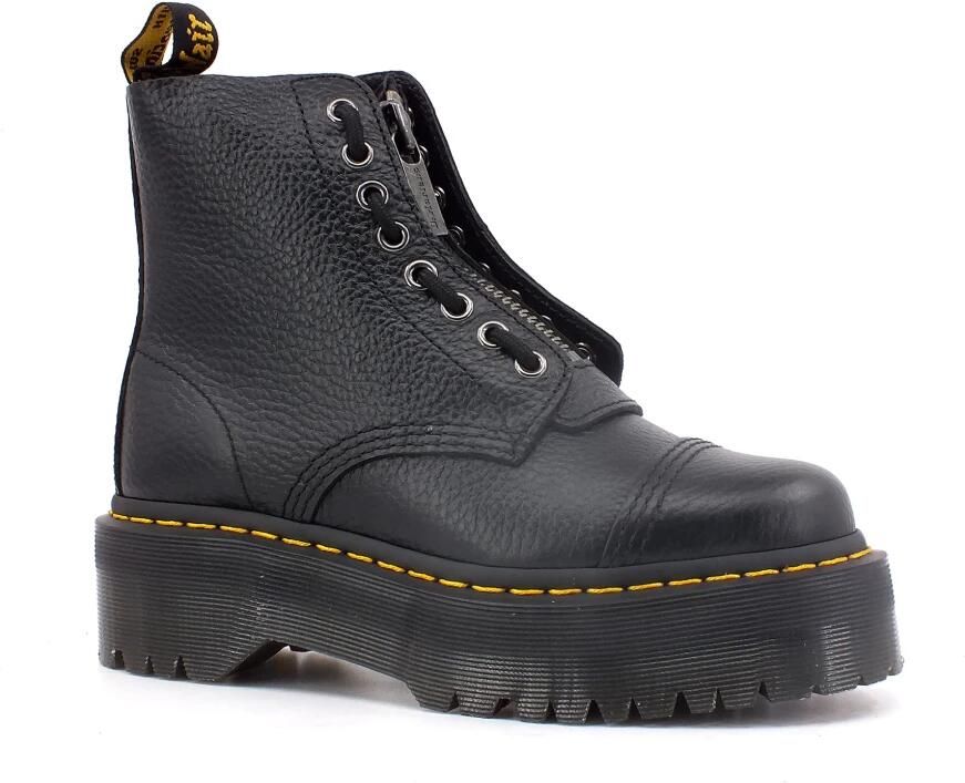 Dr Martens Dr. Martens SINCLAIR BLACK MILLED NAPPA Volwassenen VeterlaarzenHalf hoge schoenen Kleur Zwart - Foto 20