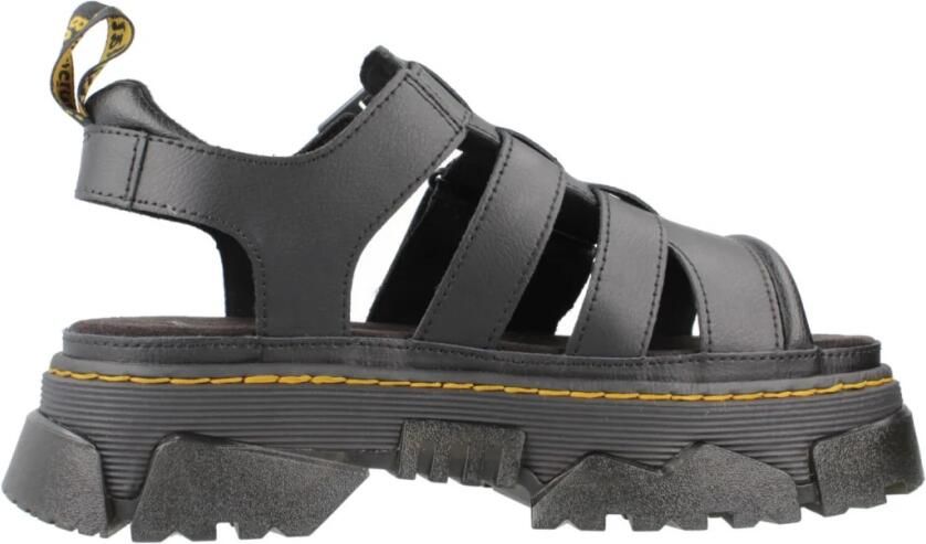 Dr. Martens Dr. Mattison 3 Strap Sandals Vrouwen Zwart Sandalen