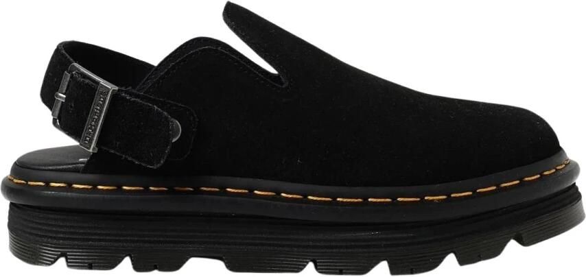 Dr. Martens Suede Slingback Sandals Wo Black Flat Shoes - Foto 4