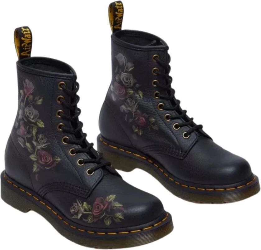 Dr. Martens 1460~BLACK~~~~~~~~~~~~~~~~~~~~ Hoge sneakersVeterlaarzenDames veterschoenenDames sneakersHalf-hoge schoenen Zwart - Foto 3