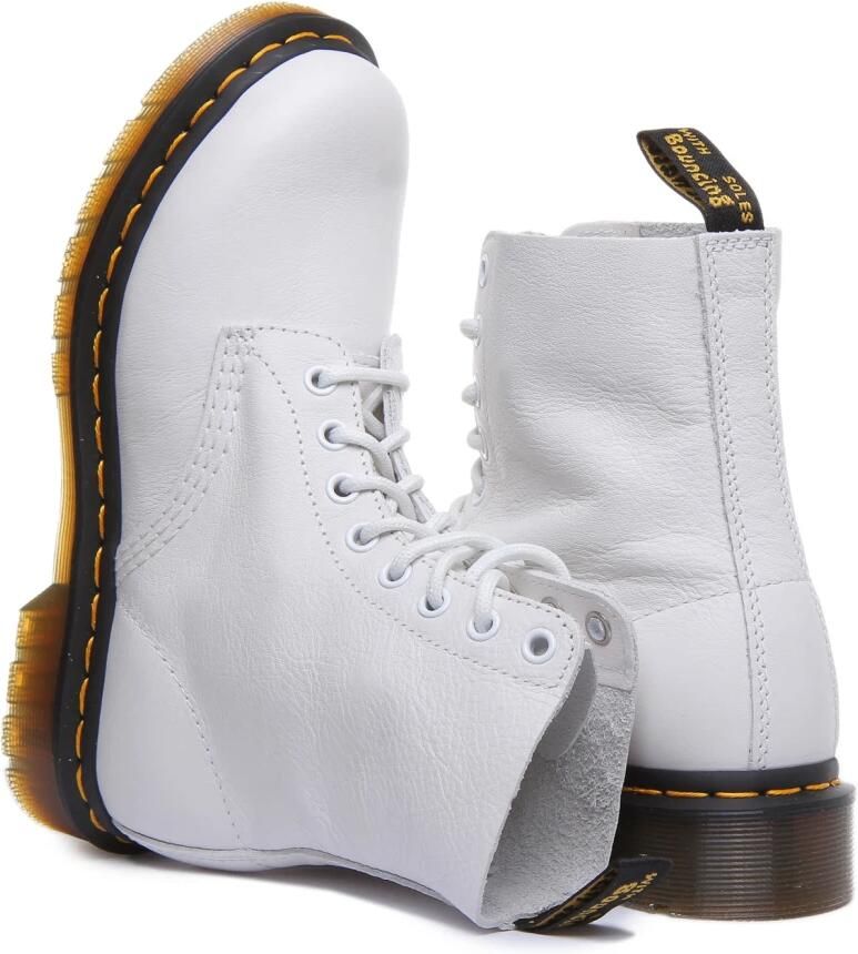 Dr Martens Dr. Martens 1460 PASCAL OPTICAL WHITE VIRA Volwassenen VeterlaarzenHalf hoge schoenen Kleur Wit beige - Foto 3