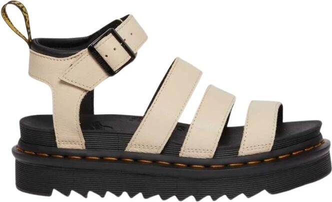 Dr. Martens Beige Sandaal van Textuurleer met Verstelbare Enkelband Beige Dames - Foto 19