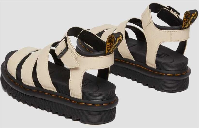 Dr. Martens Beige Sandaal van Textuurleer met Verstelbare Enkelband Beige Dames - Foto 18