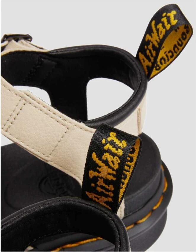 Dr. Martens Beige Sandaal van Textuurleer met Verstelbare Enkelband Beige Dames - Foto 9